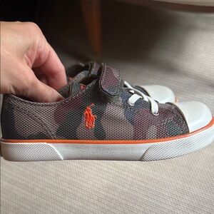 Polo by Ralph Lauren Kids' Camouflage Sneakers - Brown and Orange